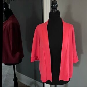 NWOT- Covington Women's Knit Shrug/Bolero Size XL Pink Coral